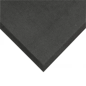 Černá protiúnavová olejivzdorná rohož Posture Mat - 102 x 91 x 1,9 cm