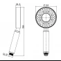 Sprchová růžice LUNA 622143 (OLBA622143)