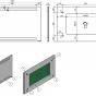 Zrcadlo s LED osvětlením NEŽÁRKA (ZRNEZA6080)