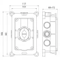 BOX Kubo-1F, BOX pro podomítkovou baterii bez přepínače (OLBAPM0013)