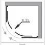 Čtvrtkruhový sprchový box GRANADA (OLBGRA90CMBV+VANKSOF90NNEW)
