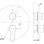 Podomítková baterie KUBO-2F-UNO (OLBAPM0003)