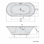 POLYSAN - IO oválná vana 180x85x49cm, bílá 16611