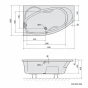 POLYSAN - MAMBA L asymetrická vana 170x100x44cm, bílá 76111