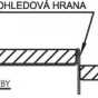 SAPHO - Spádová lišta, pravá, výška 10, délka 1000, nerez mat SPD10-P