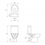 CERSANIT - WC KOMBI PARVA 215 010 3/6 SEDÁTKO PARVA DUROPLAST K27-001