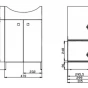 CERSANIT - SKŘÍŇKA SATI A UMYVADLO CERSANIA 50 DSM S567-002-DSM