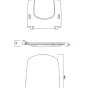 CERSANIT - WC sedátko CARINA SLIM DUROPLAST ANTIB.  SC ECO jedno tlačítko K98-0135