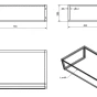 SAPHO - SKA konzole pod umyvadlo 750x200x460, černá mat SKA202