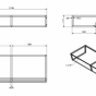 SAPHO - SKA konzole pod umyvadlo/desku 1200x200x460, černá mat SKA204