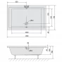 POLYSAN - DEEP hluboká sprchová vanička, obdélník 130x75x26cm, bílá 72942