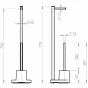 Gedy - Stojan s držákem na toaletní papír a WC štětkou, bílá 32