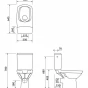 CERSANIT - WC KOMBI 482 CARINA NEW CLEAN ON 010  3/5l + sedátko duraplast soft close K31-044