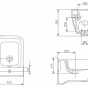 CERSANIT - BIDET ZÁVĚSNÝ CREA HRANATÝ K114-010