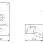 CERSANIT - NÁBYTKOVÉ UMYVADLO 40 CREA BOX  K114-004