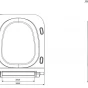 CERSANIT - WC SEDÁTKO CREA ČTVEREC DUROPLAST ANTIB. SOFTCLOSE/JEDNO TLAČÍTKO K98-0178