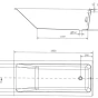 CERSANIT - VANA SLIM 180x80 CREA  S301-227