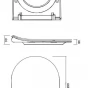 CERSANIT - WC sedátko CITY OVAL SLIM antib. OFF EASY jedno tlačítko  K98-0146