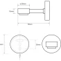 SAPHO - X-ROUND mýdlenka magnetická, chrom XR802