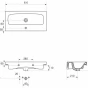 CERSANIT - NÁBYTKOVÉ UMYVADLO MODUO SLIM 80X38 BOX K116-012