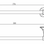 SAPHO - AIDA držák ručníků 300x60, chrom AI320