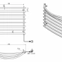 AQUALINE - Elektrický sušák ručníků, 570x465, 72W, bílý SU110A