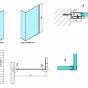 POLYSAN - MODULAR SHOWER stěna k instalaci na zeď, pro připojení pevného panelu, 900  MS2A-90