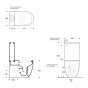 KERASAN - FLO WC kombi, spodní/zadní odpad, bílá WCSET11-FLO