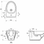 CERSANIT - ZÁVĚSNÝ BIDET MODUO K116-026