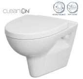 CERSANIT - SET 547 ZÁVĚSNÁ WC MÍSA PARVA NEW CLEANON SE SEDÁTKEM DUR ANTI SOFTCLOSE K701-015