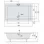 POLYSAN - DEEP hluboká sprchová vanička s konstrukcí, obdélník 120x75x26cm, bílá 78796