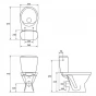 CERSANIT - WC KOMBI 696 CERSANIA SIMPLEON 010 3/6L+DUROPLAST SLIM SEDÁTKO SOFTCLOSE K11-2338