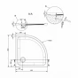 CERSANIT - Sprchová vanička TAKO 80x4, čtvrtkruh CW S204-001
