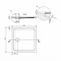 CERSANIT - Sprchová vanička TAKO 80x4, čtverec CW S204-009