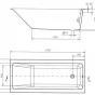 CERSANIT - VANA SLIM 170x75 CREA  S301-226