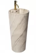 REA - Volně stojící umyvadlo Blanka Natural Matt Marble 40x40 REA-U4664