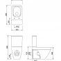 CERSANIT - WC KOMBI MÍSA CREA CO 010/020 ČTVEREC, SEDÁTKO DUR SLIM WO LW ONE  K114-022