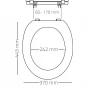 WC sedátko MIAMI, soft close, PP termoplast - bílá, 44,3 × 37 cm (02101101)