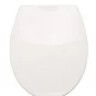 WC sedátko MIAMI, soft close, PP termoplast - bílá, 44,3 × 37 cm (02101101)