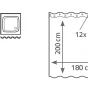 Sprchový závěs STANDARD, PVC - modrý, 120 × 200 cm (31133)