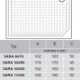 Sprchová vanička obdélníková - profilovaná (SARA 100×80 GS10080)