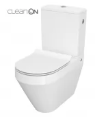 CERSANIT - WC KOMBI CREA CLEANON 010/020 OVAL, NÁDRŽKA 010 3/5, SEDÁTKO DUR SLIM WO LW ONE K114-023-B-SET