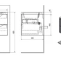 SAPHO - WAVE umyvadlová skříňka 79,7x45x47,8cm, bílá WA080-3030