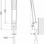 MEXEN/S - Saber R72 vanová baterie se sprchovou soupravou, chrom 7213R72-00