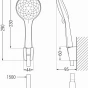 MEXEN/S - Saber R74 vanová baterie se sprchovou soupravou, chrom 7213R74-00