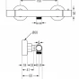 MEXEN - Termostatická sprchová baterie slim chrom 77105-00