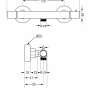 MEXEN - Termostatická sprchová baterie slim černá 77105-70