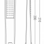 MEXEN - R-72 ruční sprcha 1-funkční chrom 79572-00