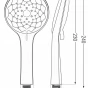 MEXEN - R-74 ruční sprcha 3-funkční chrom/ bílá 79574-00