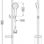 MEXEN/S - Royo DF05 Set umyvadlové a sprchové baterie s příslušenstvím, chrom 72204DF05-00